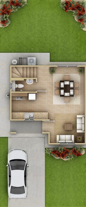 ARQUITECTONICO_SANTA INES PLANTA BAJA 01 con concreto